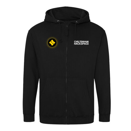 Cheltenham Hackspace Men's Dark Zip Hoodie Thumbnail